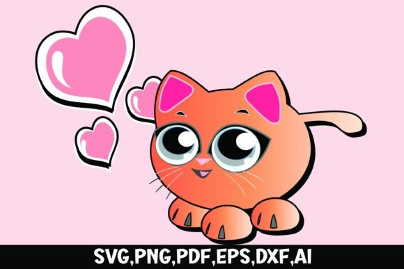 Baby Cat with Heart