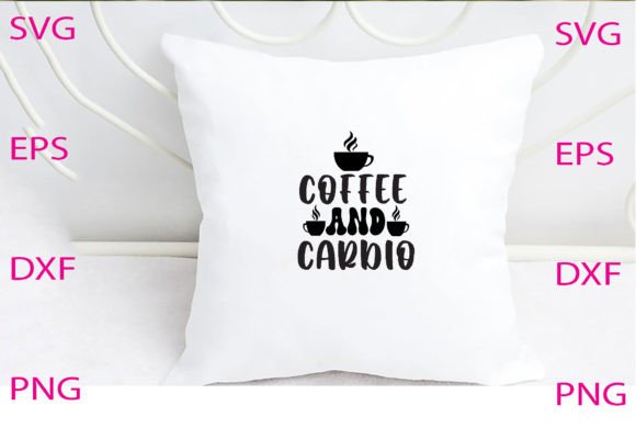 Coffee and Cardio Svg Design