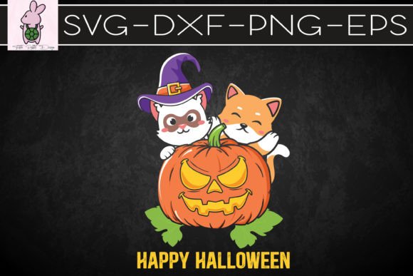 Funny Cat Halloween Pumpkin