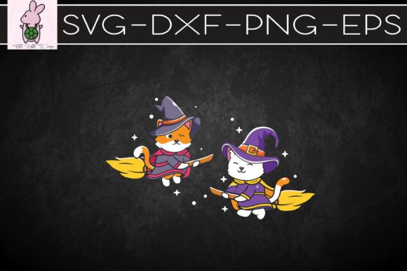 Funny Cat Little Witches Halloween