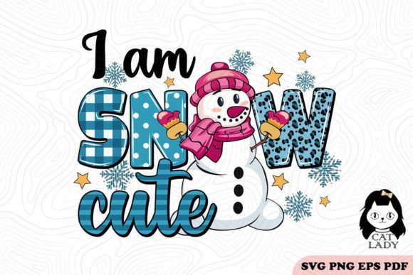 I Am Snowman Cute Winter SVG PNG