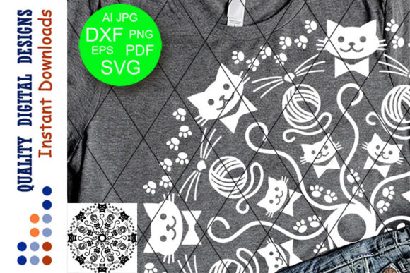 Mandala Cat Kitty Pet Animals